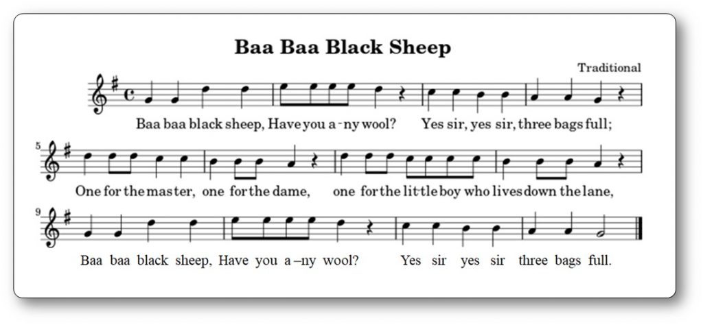 Baa Baa Black Sheep Nursery Rhyme Song With Lyrics In French And In