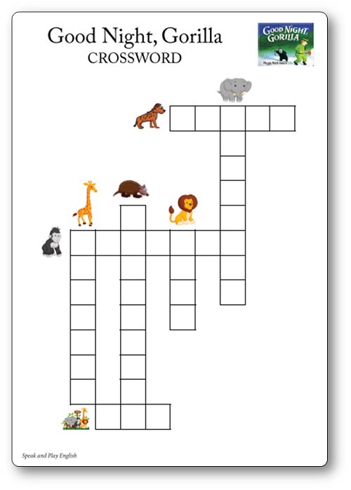 goodnight gorilla printables free download crosswords