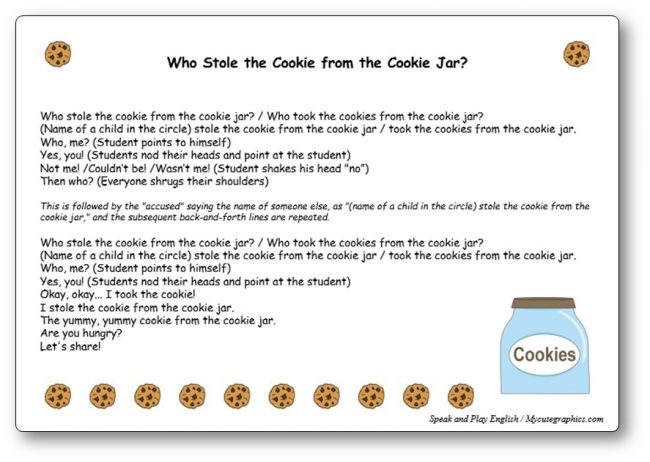 Who Stole the Cookie from the Cookie Jar Song