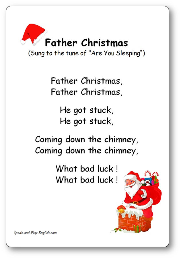 Father Christmas He got Stuck, Father Christmas Song, father christmas he got stuck