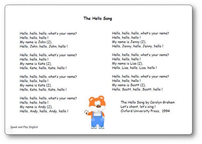 Nursery-Rhyme-The-Hello-Song-Carolyn-Graham The Hello Song by Carolyn Graham