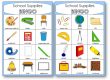 Classroom Objects Bingo for Kindergarten