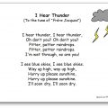I Hear Thunder nursery rhyme with lyrics