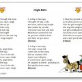 Jingle Bells song with lyrics in English and French