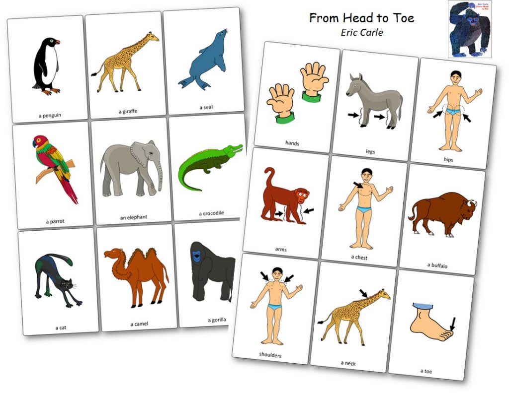 From Head To Toe By Eric Carle Printable Activities And Worksheets