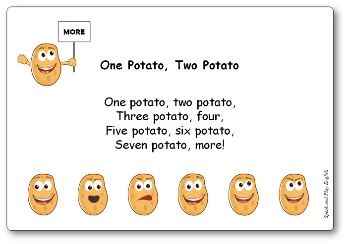 One Potato, Two Potato – Nursery Rhyme Song with Lyrics