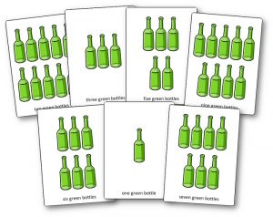 “Ten Green Bottles” Flashcards