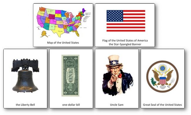 American Symbols Landmarks Cards