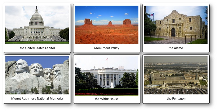United States Picture Cards: Monuments and Landscape
