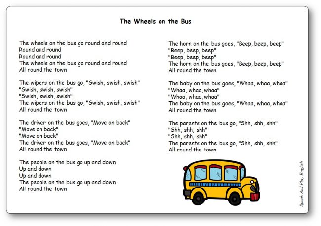 The-Wheels-on-the-Bus-Lyrics-in-English-and-French The Wheels on the Bus Lyrics in English and in French