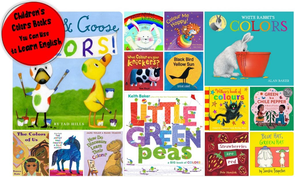 Children's Colors Books You Can Use to Learn English Speak and Play