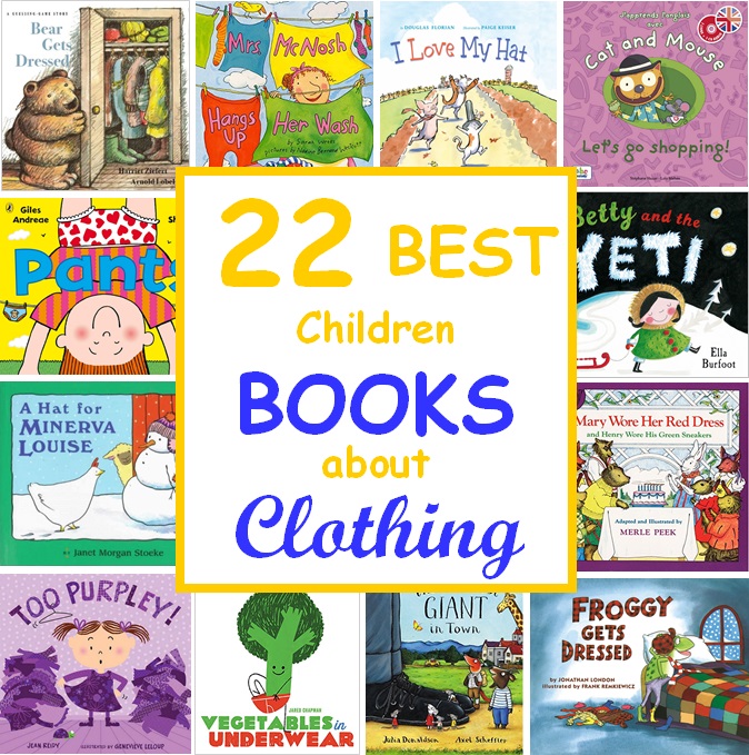 List of Children's Books about Clothing to Learn English, Clothes Theme Books for Preschooler.
