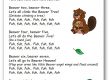 The Beaver Call Lyrics Song Printable