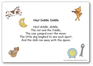 Hey Diddle Diddle Lyrics in French and in English