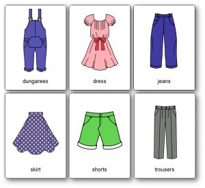 Clothes Vocabulary – Free Printable Flashcards to Download - Speak and ...