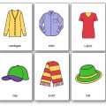 Free Printable Clothes Flashcards PDF